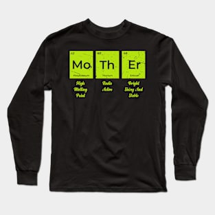 Womens Mother Periodic Table Elements of a Mother's Day Long Sleeve T-Shirt